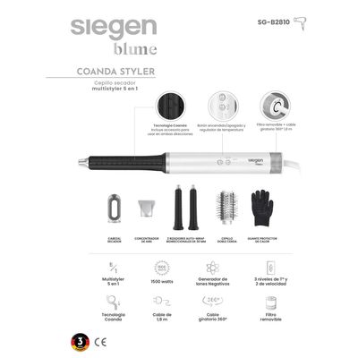 Imagen 2 del producto Cepillo Secador SG-B2810 1500 W Iones