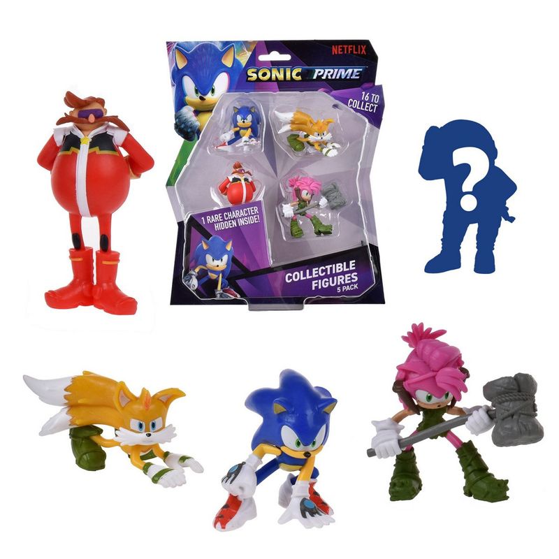 SONIC - Pack 5 Figuras De 7 Cms Sonic