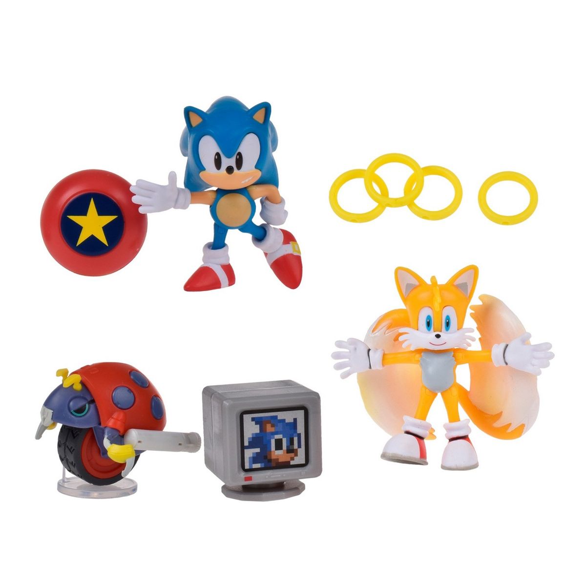 SONIC - Pack 3 Figuras De 6 Cms Sonic