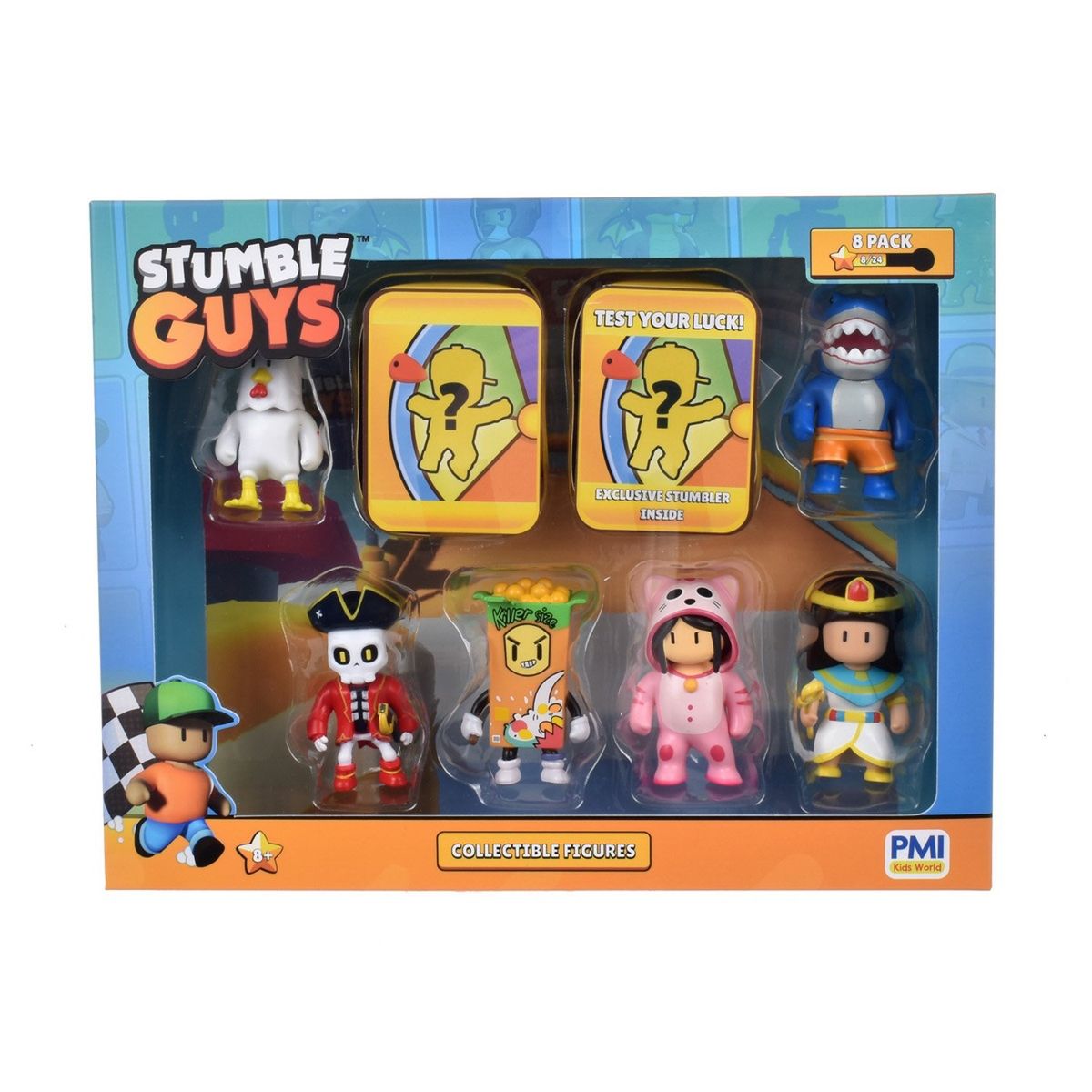 STUMBLE GUYS - Pack 8 Figuras 5 Cms Stumble Guys