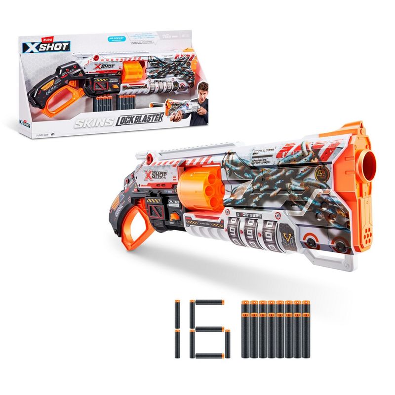 X-SHOT - Lanza Dardos Menace Skins Lock Gun X-Shot
