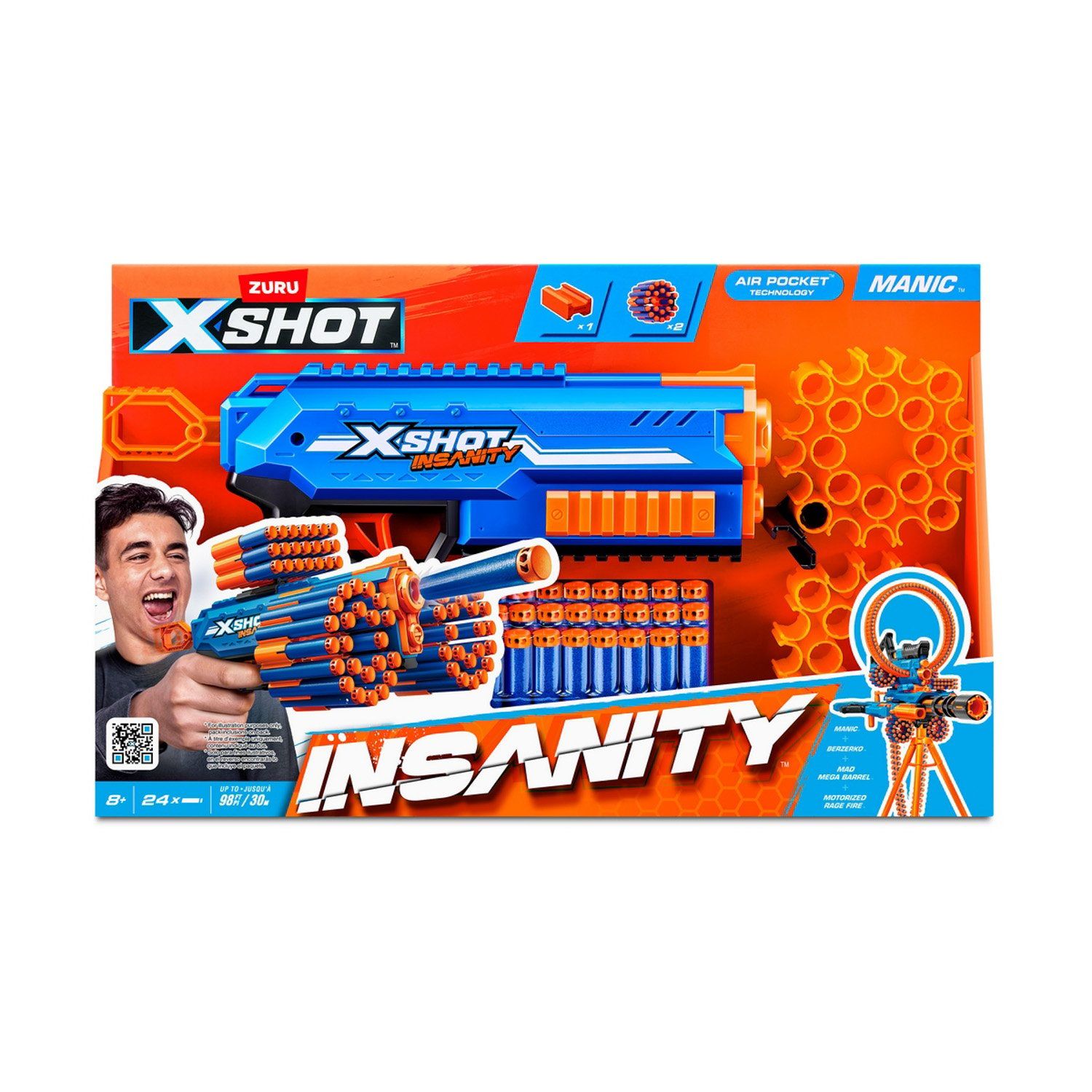 X-SHOT Lanza Dardos Insanity Manic X-Shot | falabella.com
