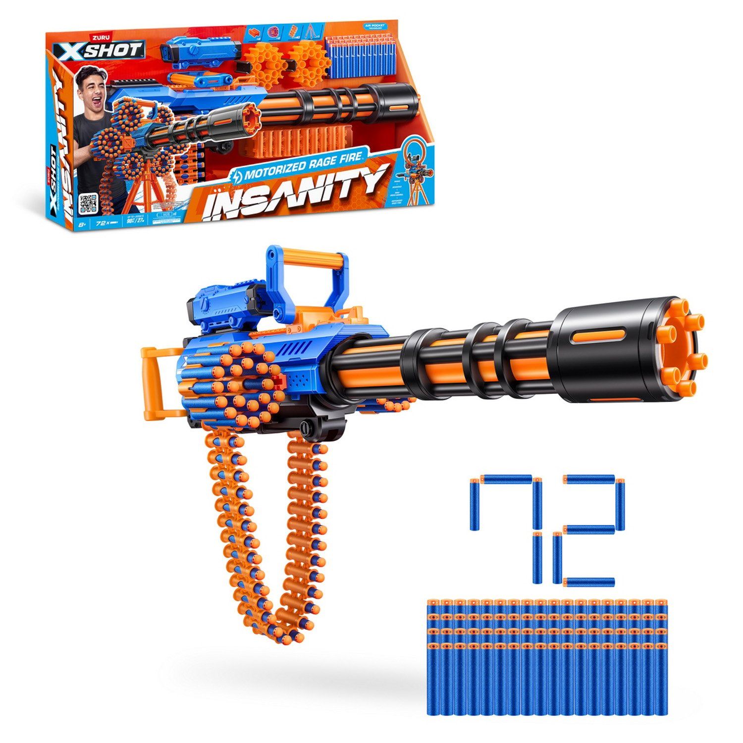 X-SHOT Lanza Dardos Insanity Furia Motoriz X-Shot | Falabella Chile