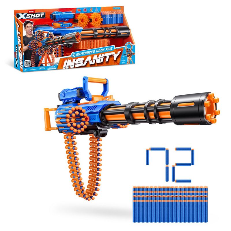 X-SHOT - Lanza Dardos Insanity Furia Motoriz X-Shot
