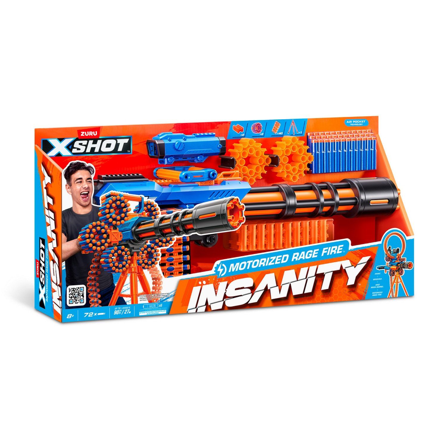 X-SHOT Lanza Dardos Insanity Furia Motoriz X-Shot | Falabella Chile