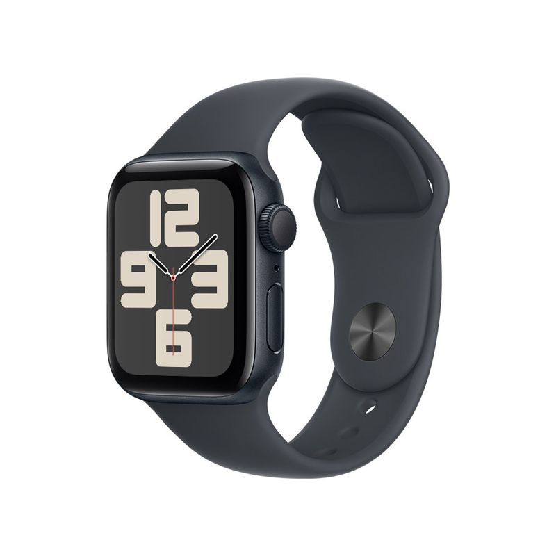 APPLE - Apple Watch SE (GPS) - Caja Aluminio Color Medianoche 40mm - Correa deportiva Color Medianoche - Talla M/L