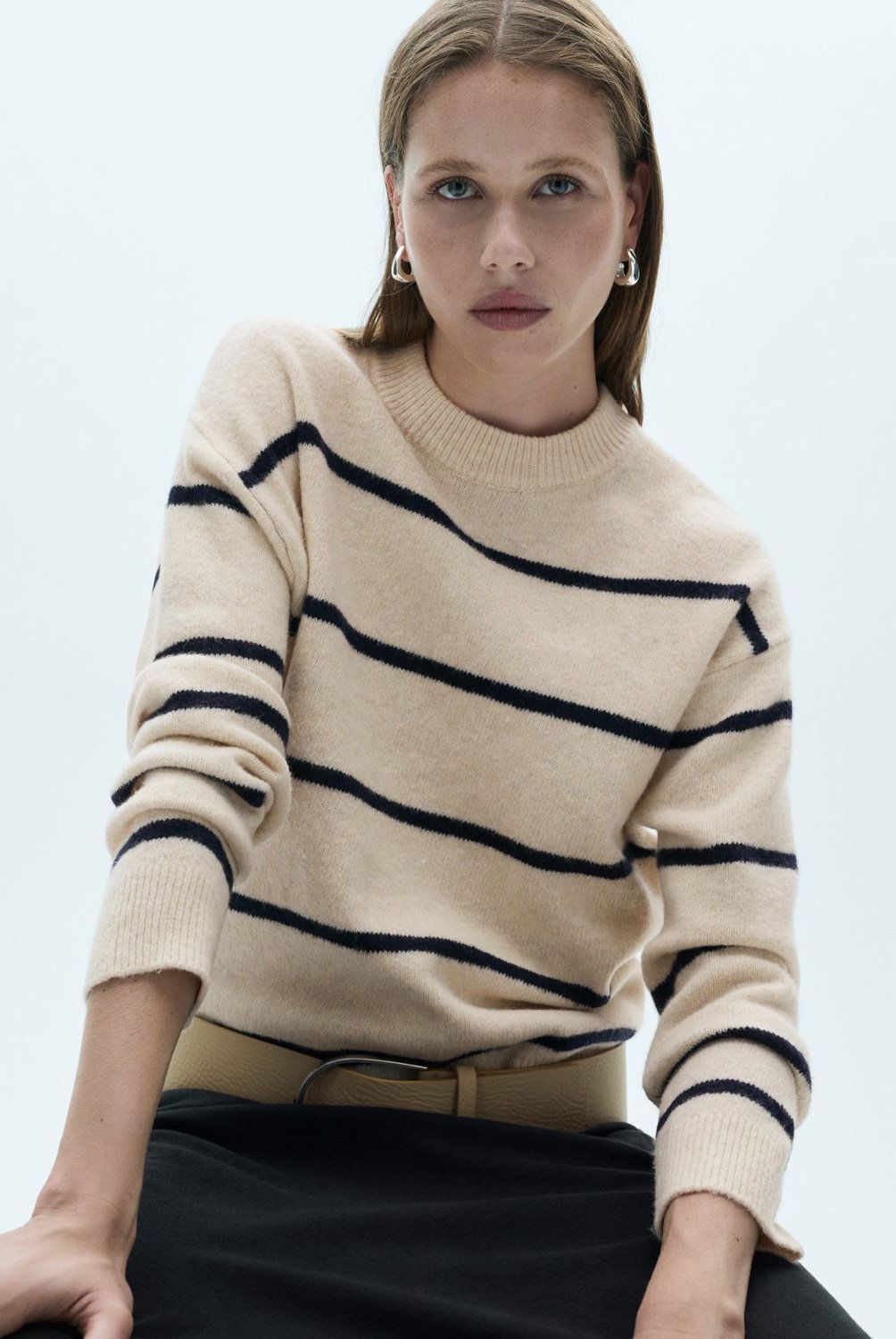 MANGO - Sweater Punto Rayas Mujer Mango