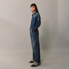 MANGO - Jeans Rectos Tiro Alto Mujer