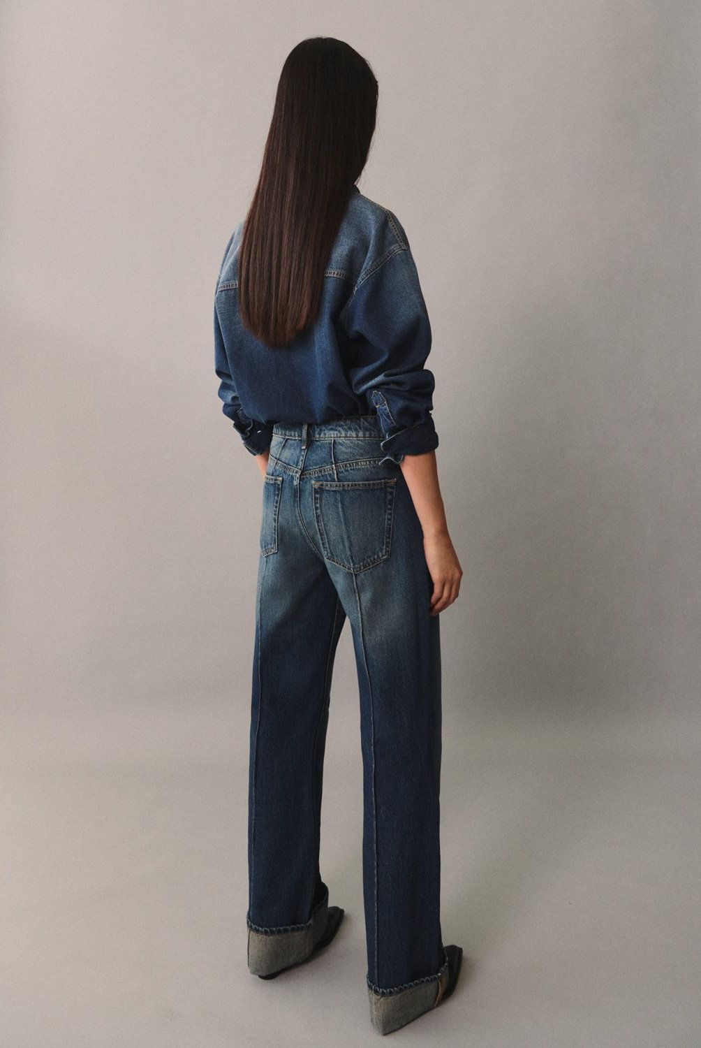 MANGO - Jeans Rectos Tiro Alto Mujer Mango