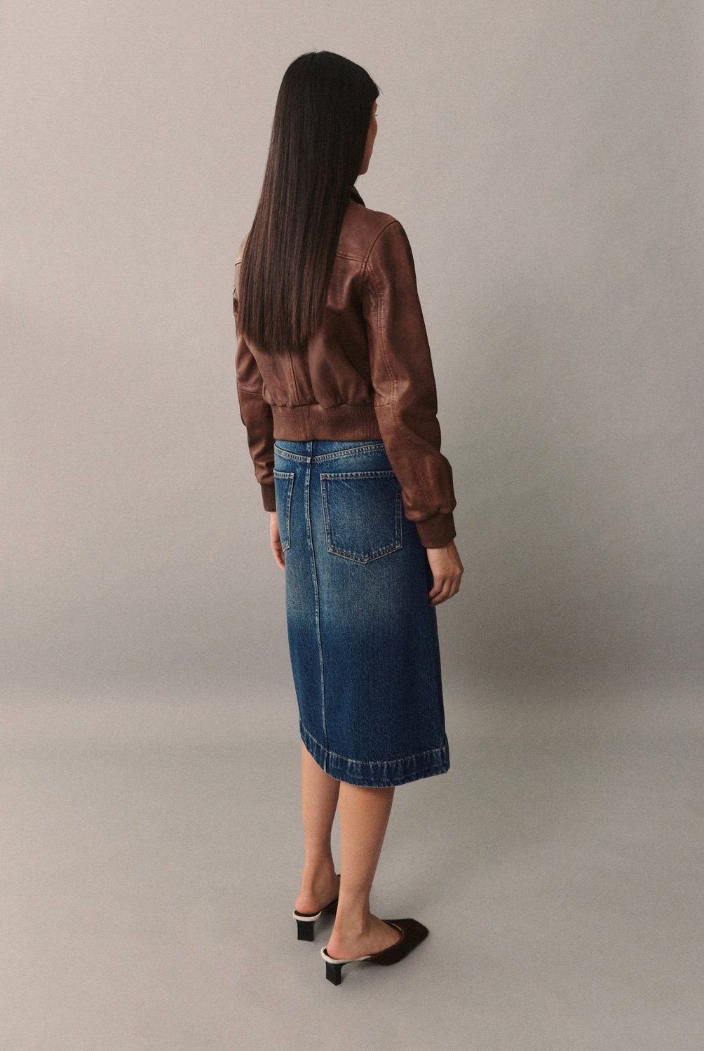 MANGO - Falda Midi Vaquera Mujer Mango