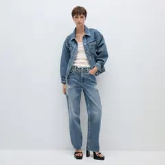 MANGO - Jeans Rectos Estrellas Mujer