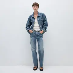MANGO - Chaqueta Vaquera Estrella Mujer