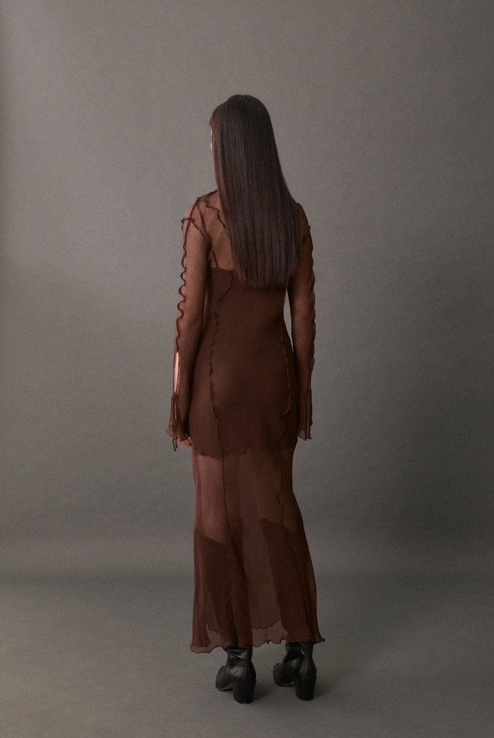 MANGO - Vestido Gasa Evasé Mujer Mango