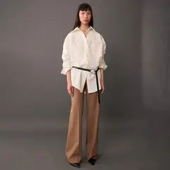 MANGO - Blusa Costuras Decorativas Mujer