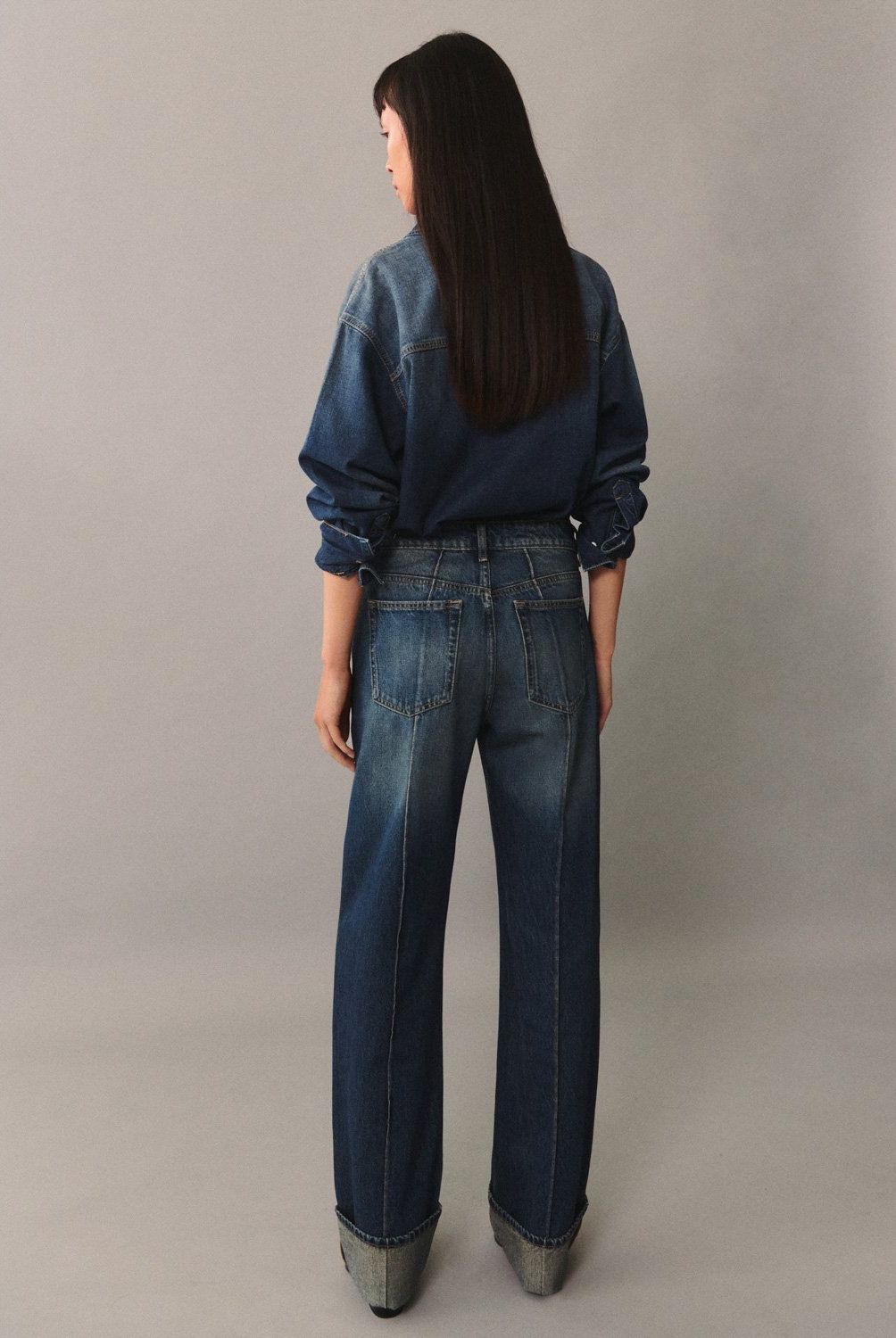 MANGO - Blusa Vaquera Oversize Mujer Mango