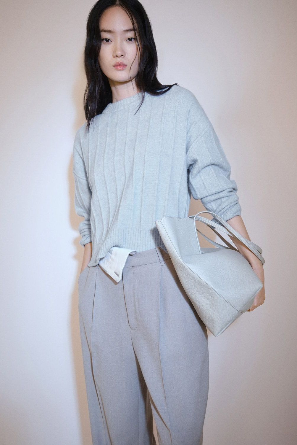 MANGO - Sweater Punto Cuello Perkins Mujer Mango