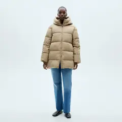 MANGO - Parka Acolchado Capucha Mujer