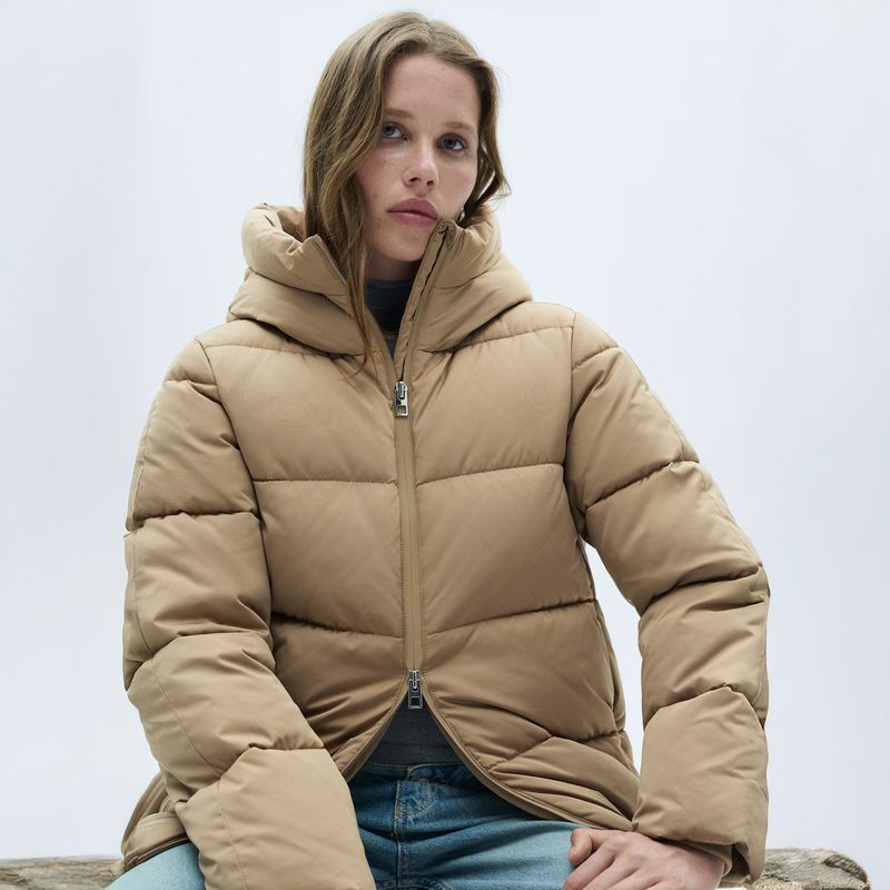 Abrigo Impermeable Mango Anorak Acolchado Mujer Anorak Impermeable