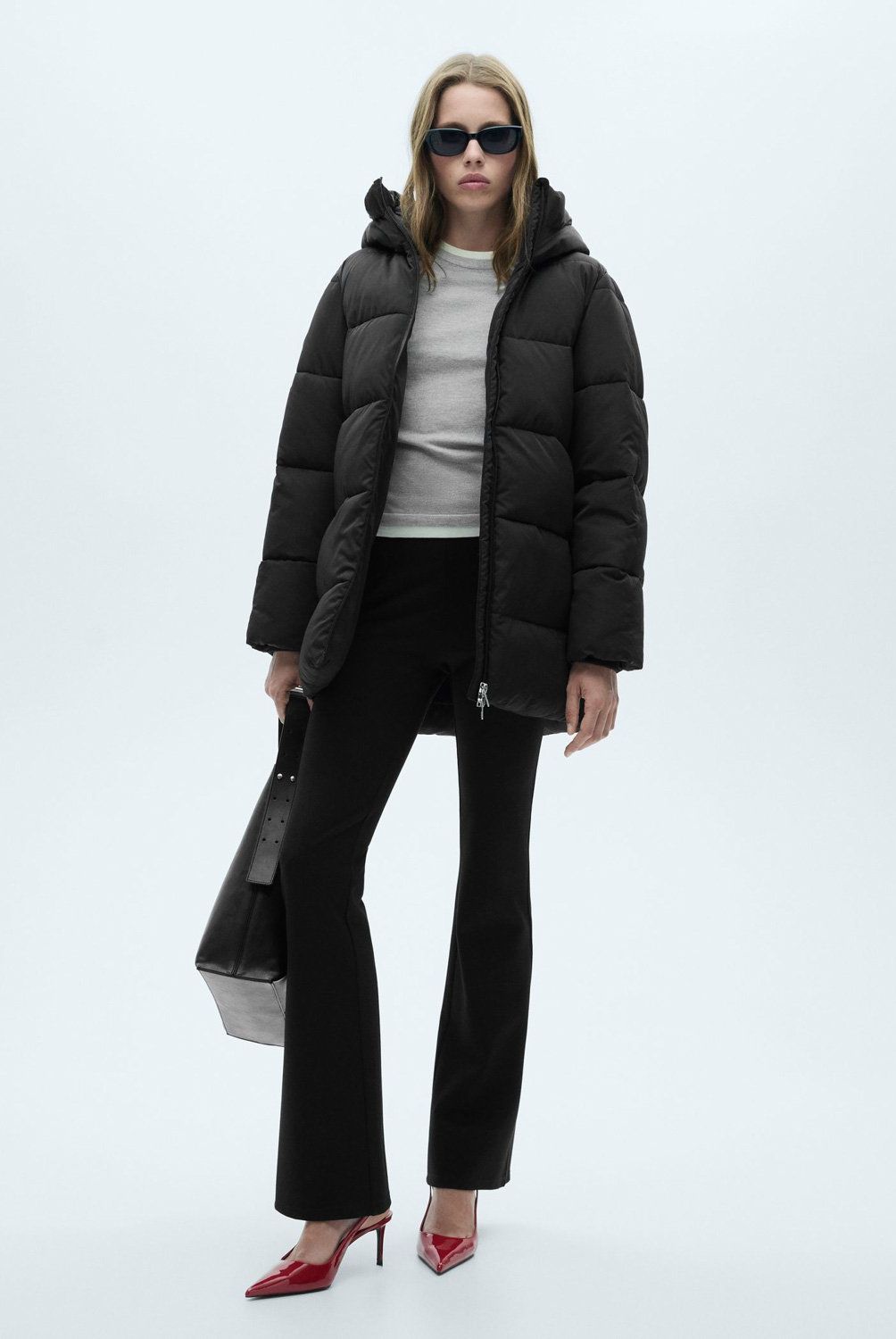 MANGO - Parka Acolchado Capucha Mujer Mango