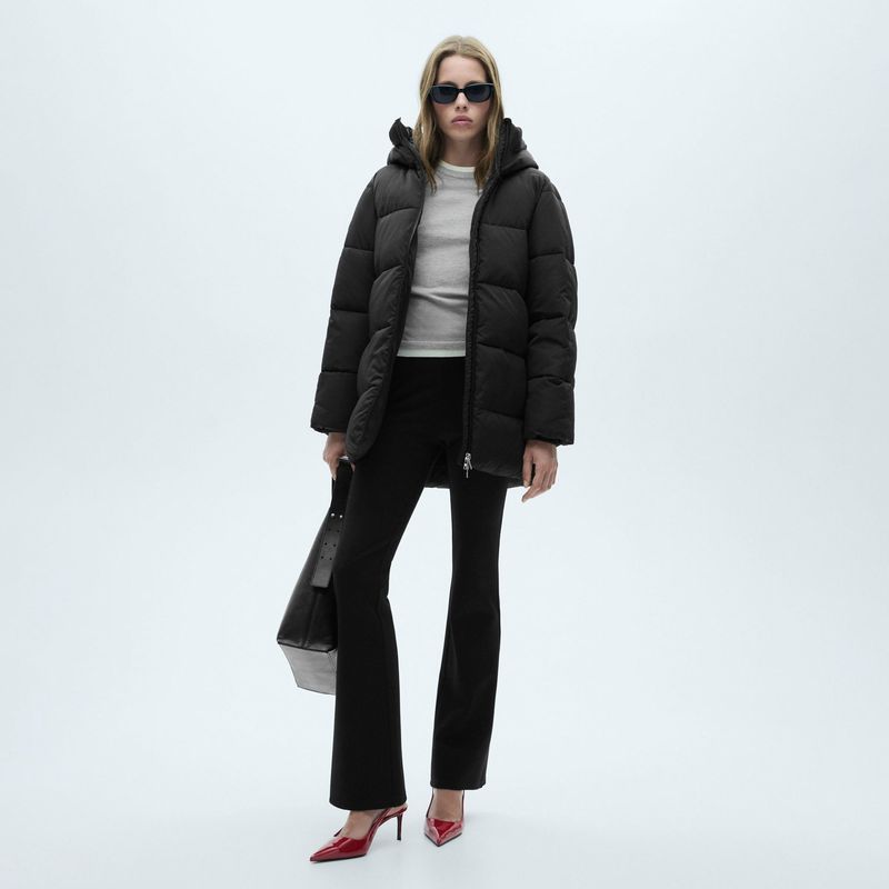 MANGO - Parka Tokio Acolchado Capucha Mujer Mango