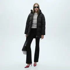 MANGO - Parka Acolchado Capucha Mujer