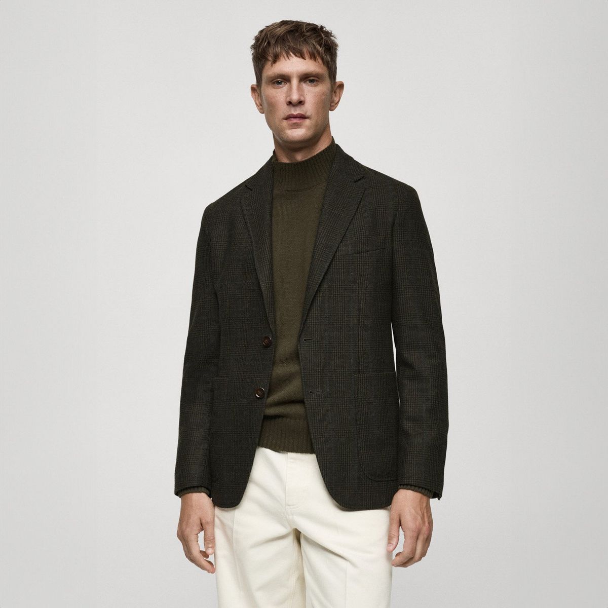 MANGO MAN - Blazer Slim Fit 100% Algodón Hombre Mango Man