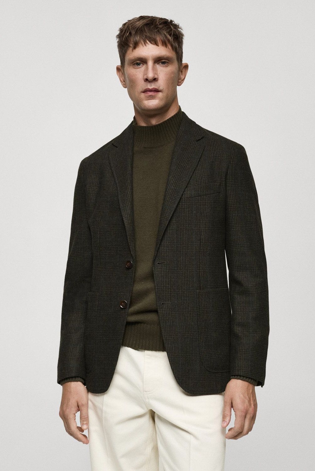 MANGO MAN - Blazer Slim Fit 100% Algodón Hombre Mango Man