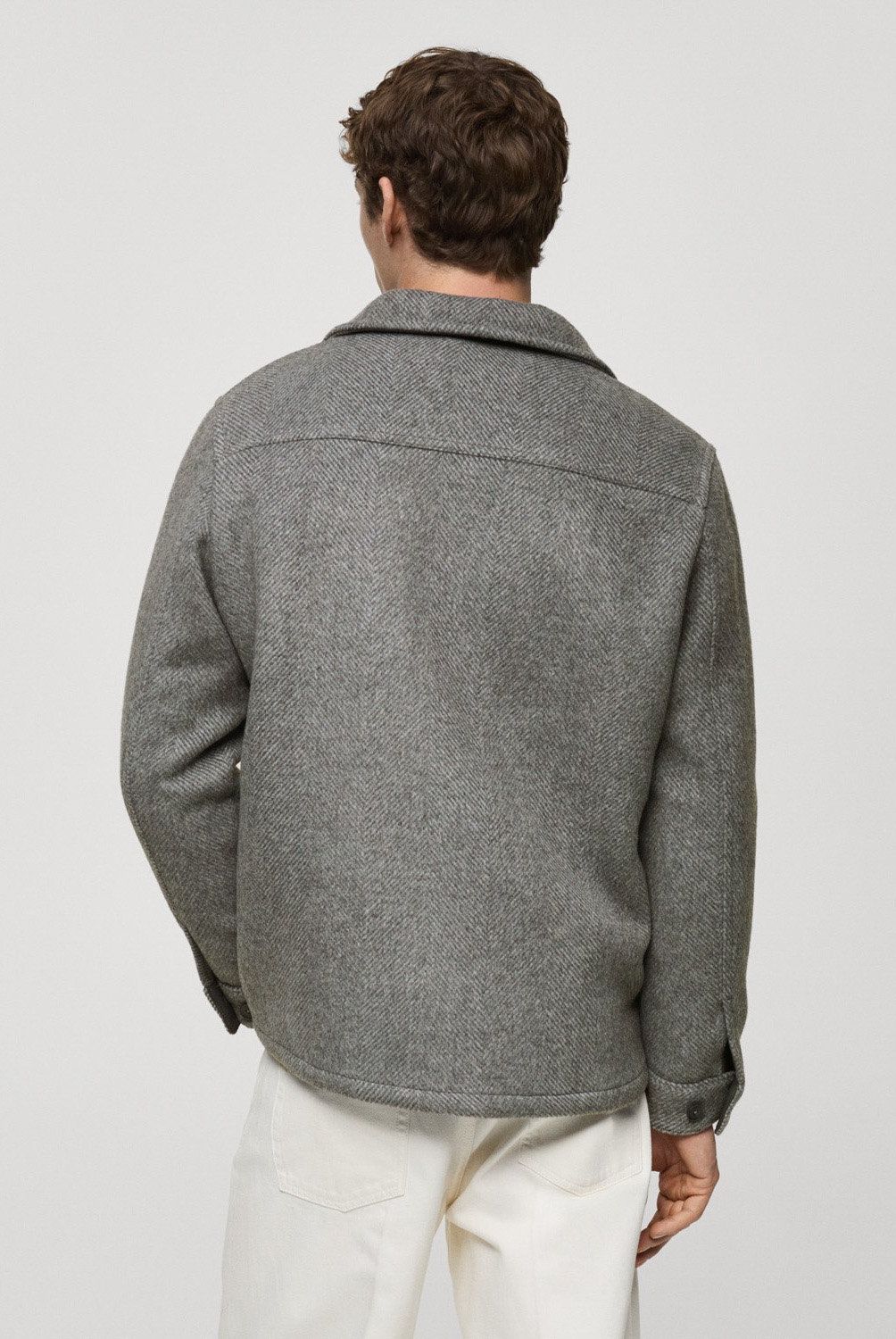 MANGO MAN - Chaqueta Lana Reciclada Hombre Mango Man