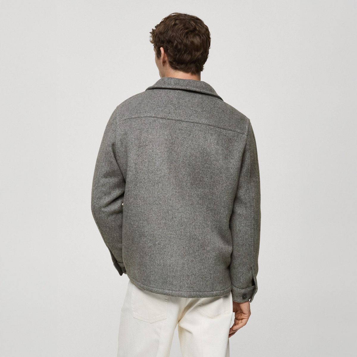 MANGO MAN - Chaqueta Lana Reciclada Hombre Mango Man