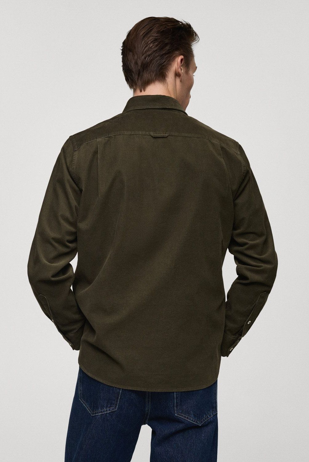 MANGO MAN - Camisa Micropana Classic Fit Hombre Mango Man