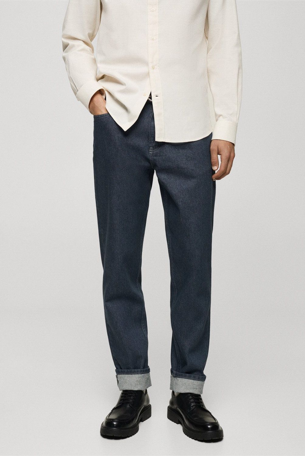 MANGO MAN - Jeans Regular Fit Oscuros Hombre Mango Man