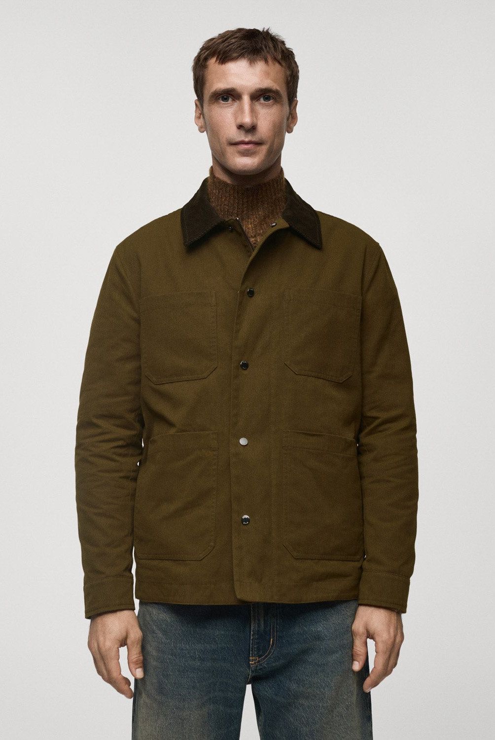 MANGO MAN - Chaqueta Algodón Water Repellent Hombre Mango Man
