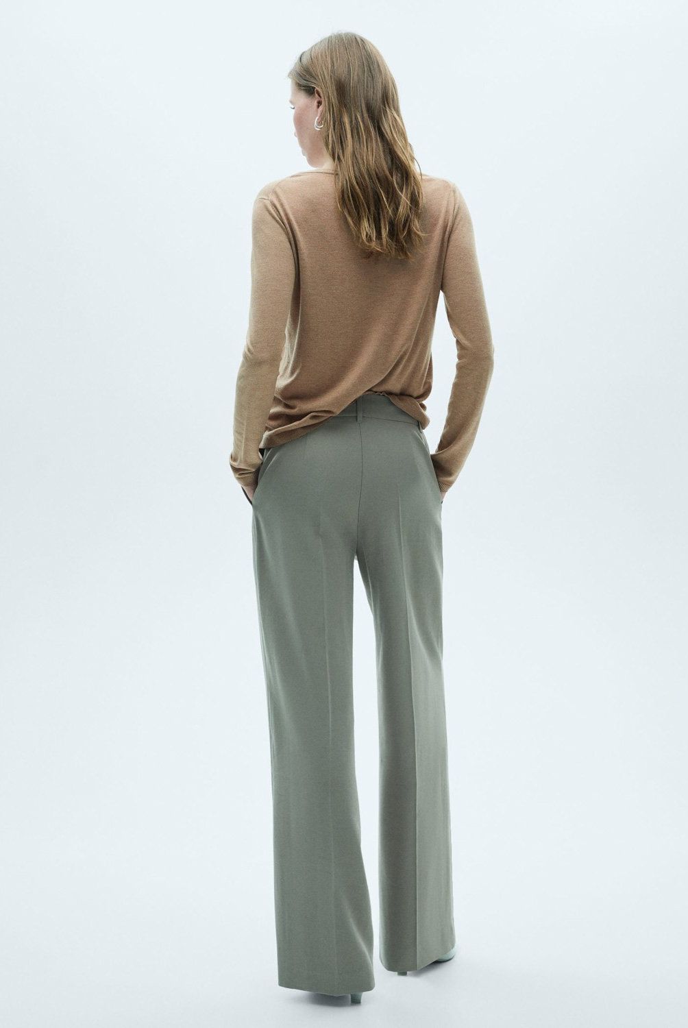 MANGO - Sweater Punto Fino Cuello Redondo Mujer Mango