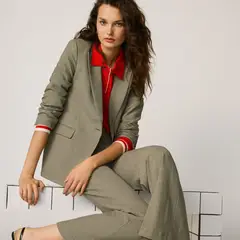 MANGO - Blazer Traje Micro Pata De Gallo Mujer