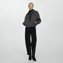 MANGO - Chaqueta Punto Bolsillos Mujer