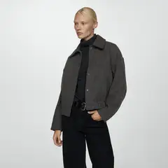 MANGO - Chaqueta Bomber Bolsillos Mujer