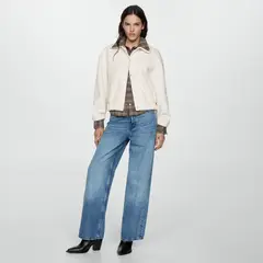 MANGO - Chaqueta Punto Bolsillos Mujer
