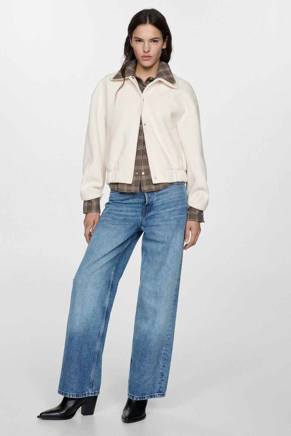 MANGO - Chaqueta Punto Bolsillos Mujer Mango