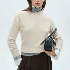MANGO - Sweater Punto Cuello Redondo Mujer