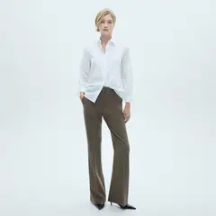 MANGO - Pantalón Flare Bolsillos Mujer