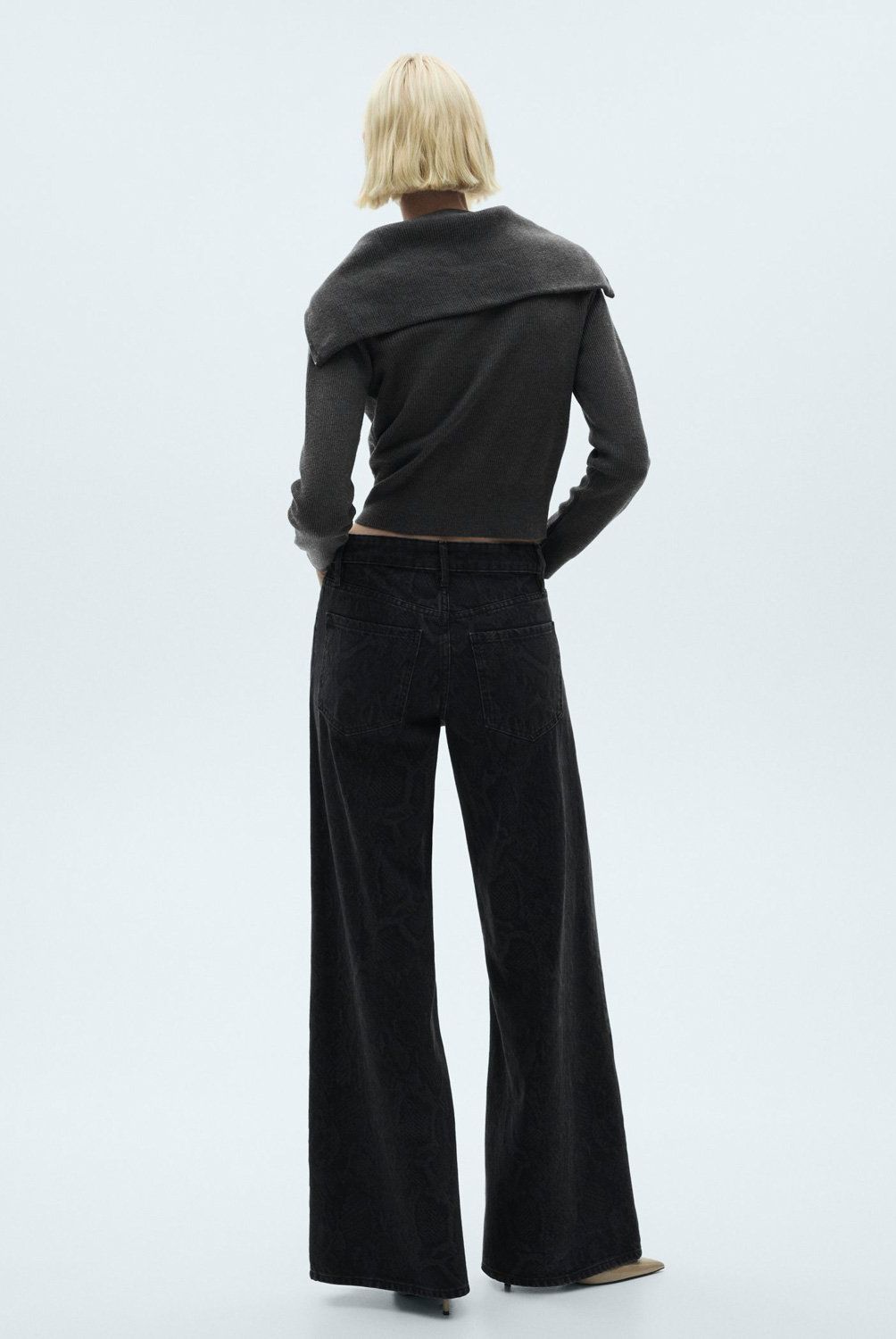 MANGO - Jeans Efecto Serpiente Mujer Mango