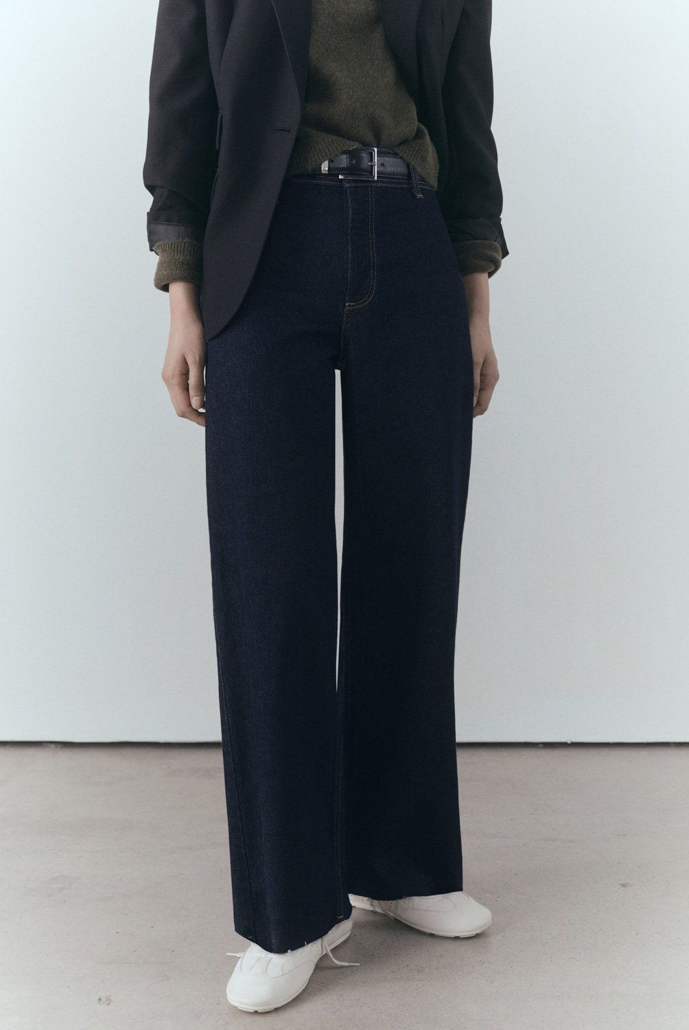MANGO - Jeans Catherin Culotte Tiro Alto Efecto Lavado Mujer Mango