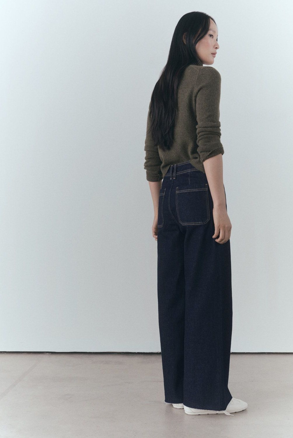 MANGO - Jeans Catherin Culotte Tiro Alto Efecto Lavado Mujer Mango