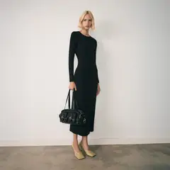 MANGO - Vestido Midi Algodón Mujer