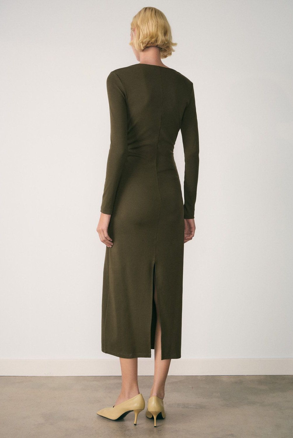 MANGO - Vestido Midi Algodón Mujer Mango