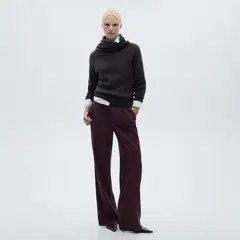 MANGO - Sweater Punto Cuello Alto Mujer