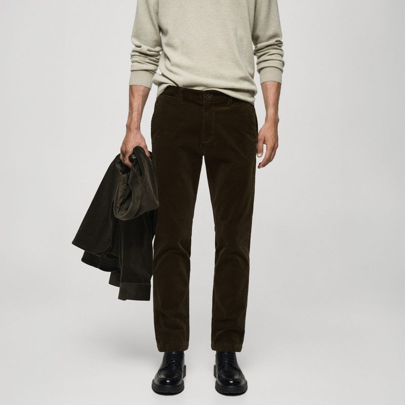 MANGO MAN - Pantalón Pana Slim Fit Hombre Mango Man