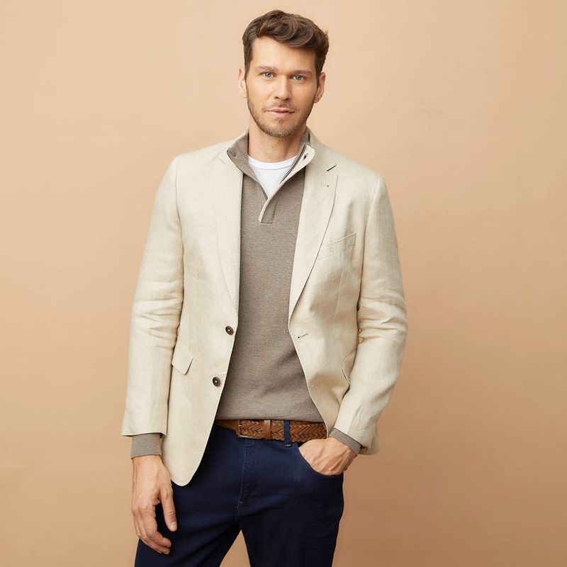 LA MARTINA - Vestón Regular Fit Lino Hombre La Martina