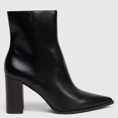 MANGO - Botín Mujer Negro