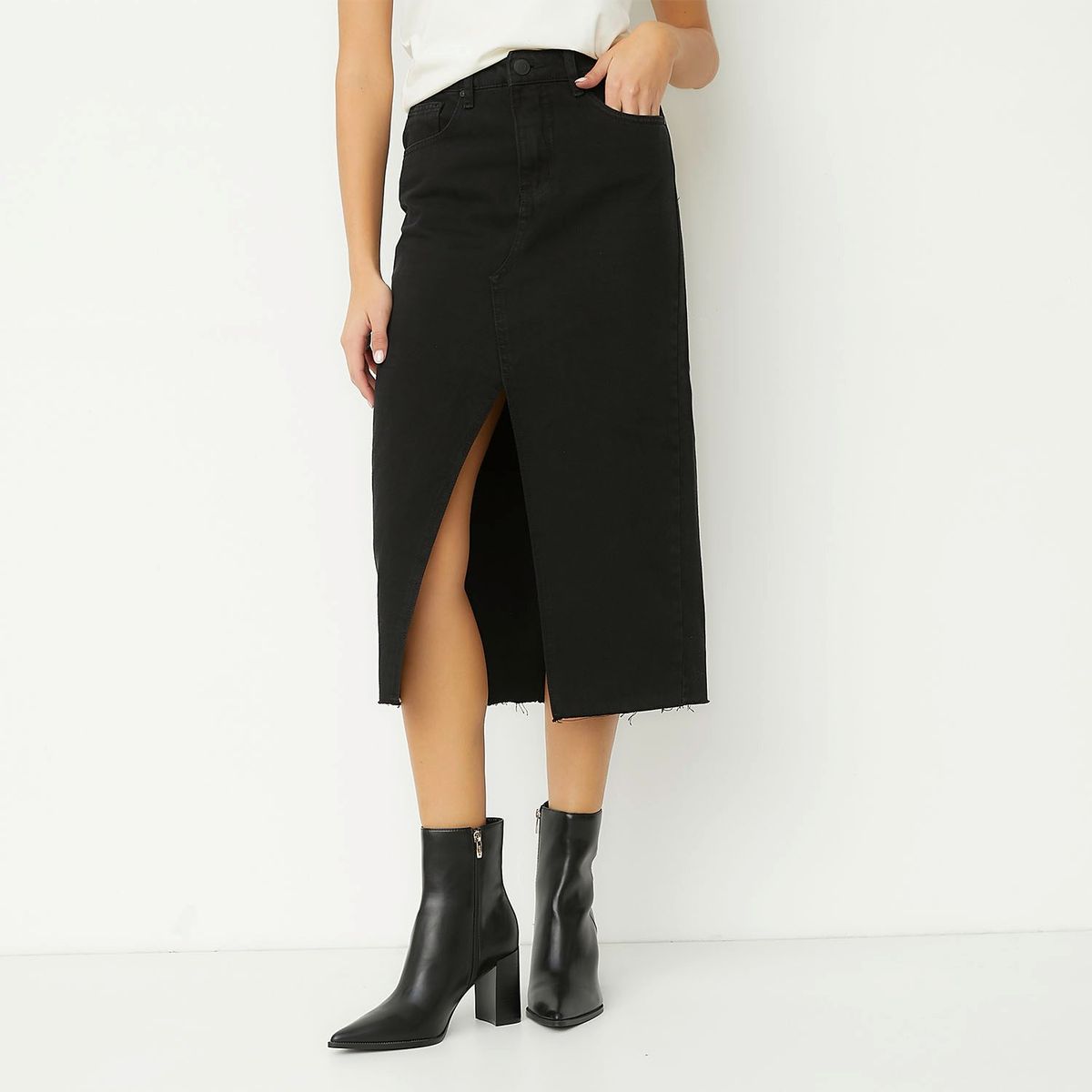 MANGO - Botín Mujer Negro Mango